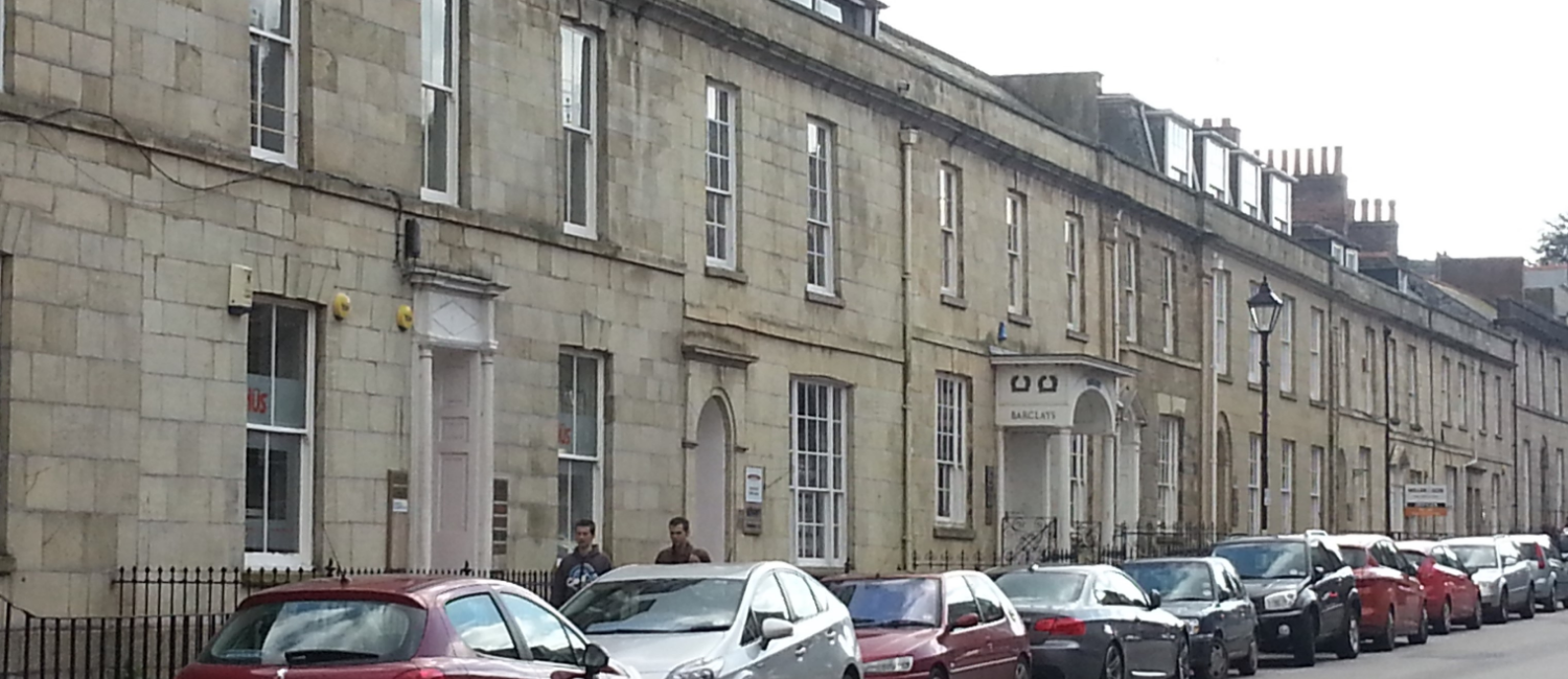 Period terraced properties in Truro